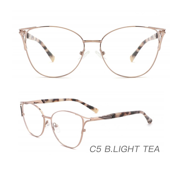 Metal optical frame clip-on