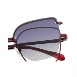 Metal optical frame clip-on