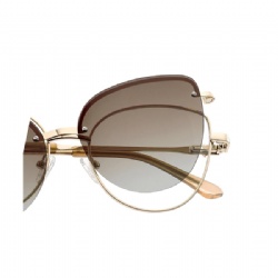 Metal optical frame clip-on