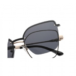 Metal optical frame clip-on