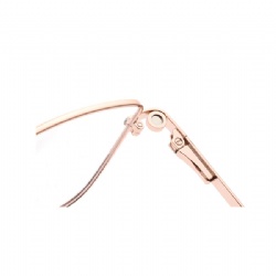 Metal optical frame clip-on