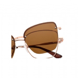 Metal optical frame clip-on