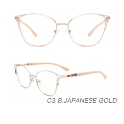 Metal optical frame clip-on