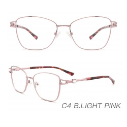 Metal optical frame clip-on