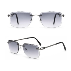 Rimless sunglasses